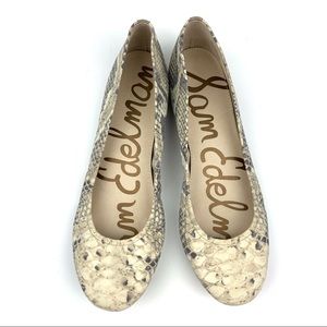 Sam Edelman Noah Snakeskin Ballet Flats 8